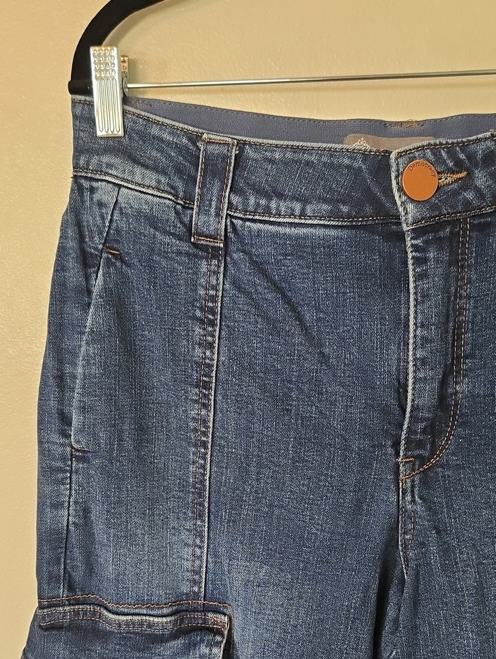Democracy | Ab Solution Cargo Wide Leg Jeans Size 10 - Picture 7 of 12